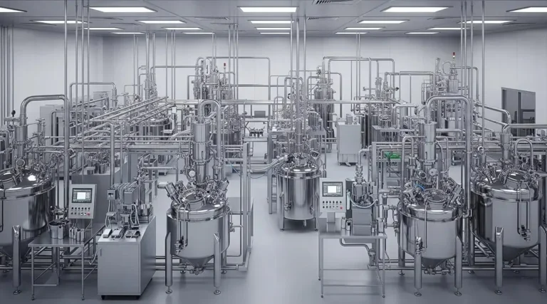 Compounding and manufacturing vessels for pharmaceutical industry