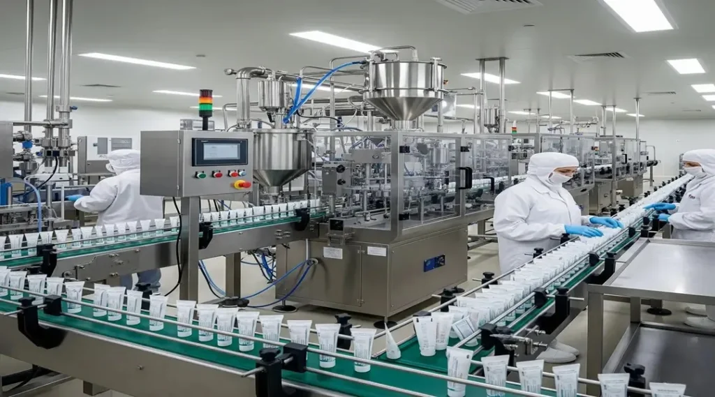 Manufacturing plant design for ointments pharmaceutical facility