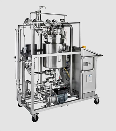 In-situ CIP SIP system automated pharmaceutical manufacturing