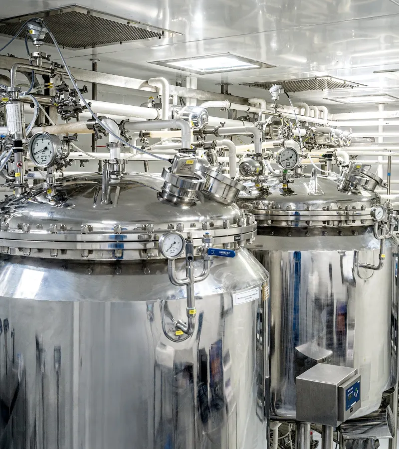 Pharmaceutical manufacturing vessel skid cGMP compliant Mumbai India
