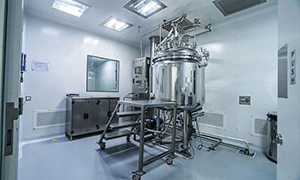 Sterile holding vessel top view with load cell pharmaceutical grade